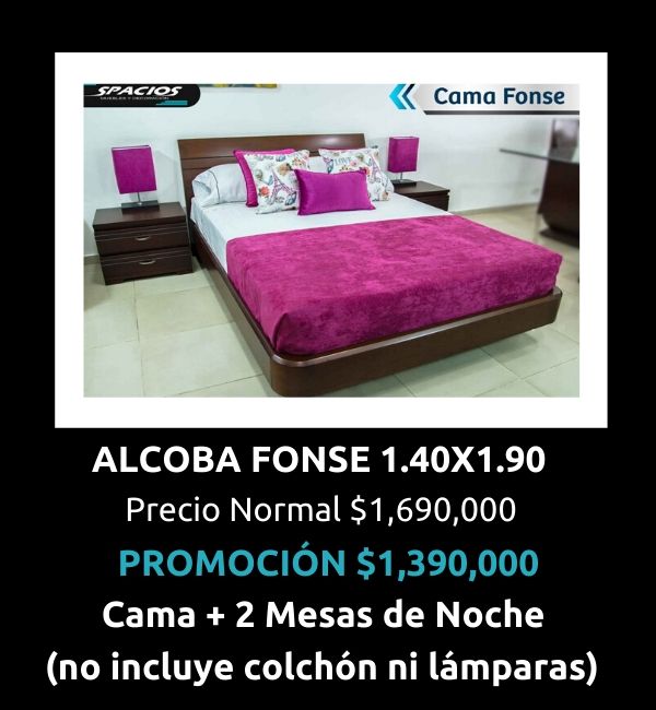 Oferta Muebles Alcoba Fonse